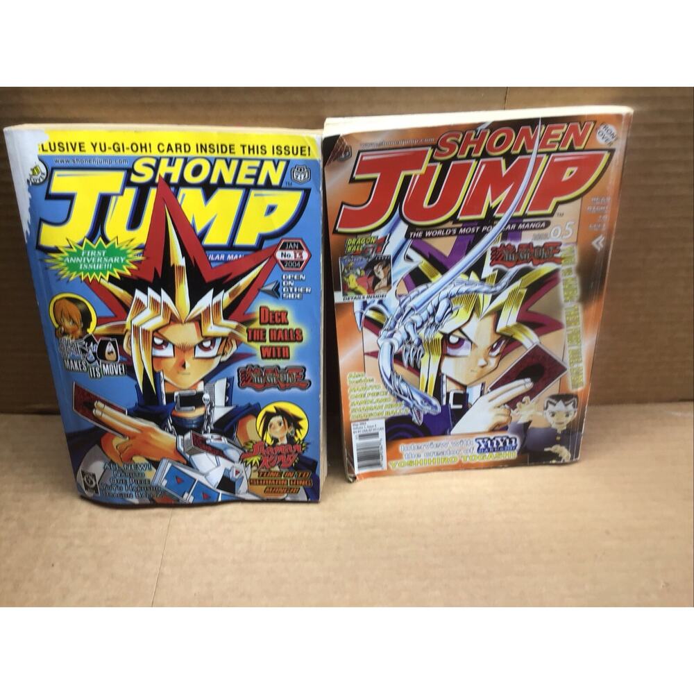 Shonen Jump Magazine Lot May 2003 Vol 1 Issue 5 Jan 2004 Vol 2 Issue 1